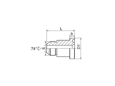 1JFS JIC НАРУЖНЫЙ КОНУС 74° / ФЛАНЕЦ СЕРИИ S ISO 6162-2
