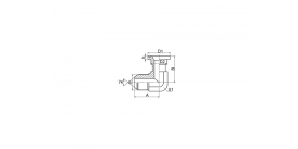 1JFS9 90° КОЛЕНО JIC НАРУЖНАЯ РЕЗЬБА КОНУС 74° / ФЛАНЕЦ СЕРИИ S ISO 6162-2 1JFS9 90° КОЛЕНО JIC НАРУЖНАЯ РЕЗЬБА КОНУС 74° / ФЛАНЕЦ СЕРИИ S ISO 6162-2