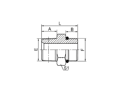 1NO NPT НАРУЖНАЯ / SAE УПЛОТНИТЕЛЬНОЕ КОЛЬЦО ВТУЛКА L-СЕРИЯ ISO 11926-3 1NO NPT НАРУЖНАЯ / SAE УПЛОТНИТЕЛЬНОЕ КОЛЬЦО ВТУЛКА L-СЕРИЯ ISO 11926-3