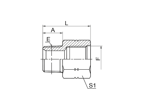 5NO NPT НАРУЖНАЯ / SAE ВНУТРЕННЯЯ ISO 11926-1 5NO NPT НАРУЖНАЯ / SAE ВНУТРЕННЯЯ ISO 11926-1