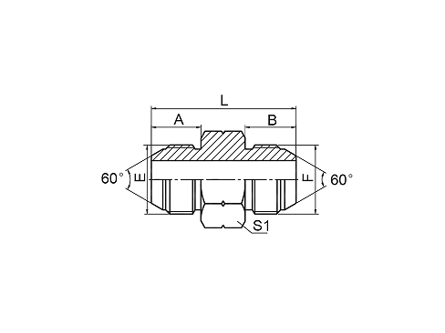 1S JIS GAS НАРУЖНАЯ КОНУС 60° 1S JIS GAS НАРУЖНАЯ КОНУС 60°