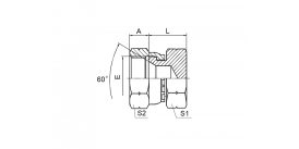 9S JIS GAS FEMALE 60° SEAT PLUG 9S JIS GAS FEMALE 60° SEAT PLUG