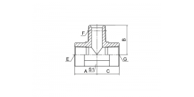 Тройник с внутренней резьбой NPT/наружной резьбой NPT Тройник с внутренней резьбой NPT/наружной резьбой NPT