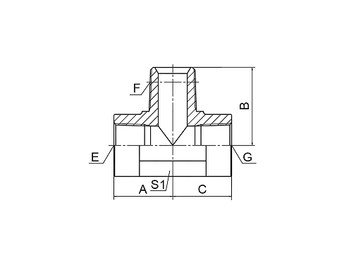 Тройник с внутренней резьбой NPT/наружной резьбой NPT Тройник с внутренней резьбой NPT/наружной резьбой NPT